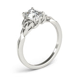 Emerald Cut Color Solitaire Engagement Ring (85156)
