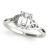 Emerald Cut Color Solitaire Engagement Ring (85156)