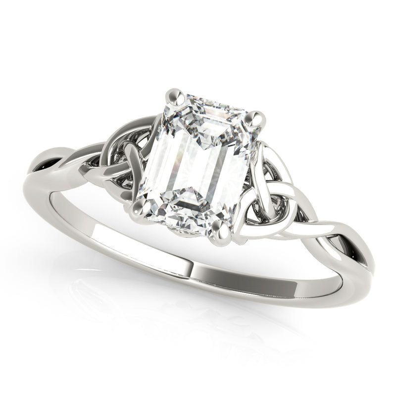 Emerald Cut Color Solitaire Engagement Ring (85156)