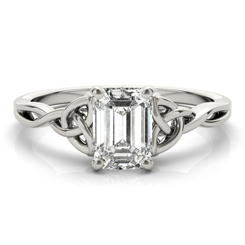 Emerald Cut Color Solitaire Engagement Ring (85156)