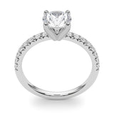 Round Center Engagement Ring - alt view