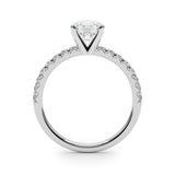 Round Center Engagement Ring - alt view