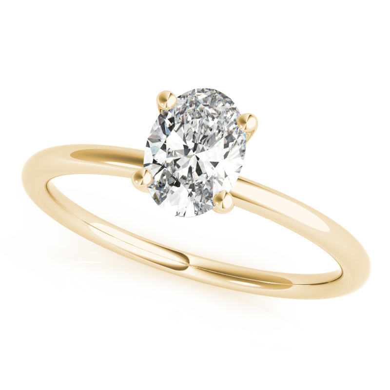Solitaire Oval Engagement Ring (85164)