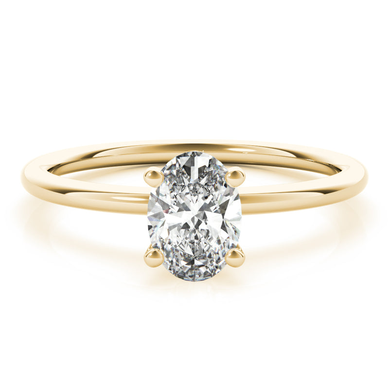 Solitaire Oval Engagement Ring (85164)