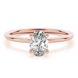 Solitaire Oval Engagement Ring (85164)