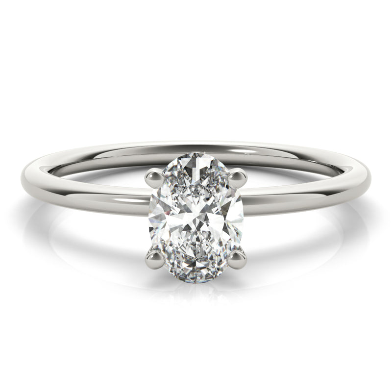 Solitaire Oval Engagement Ring (85164)