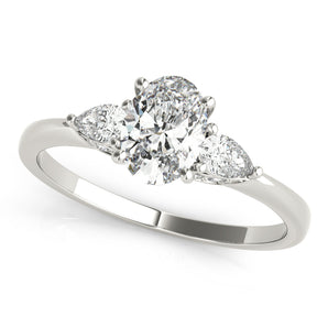 Fashion Rings Oval & Pear Shape Engagement Ring