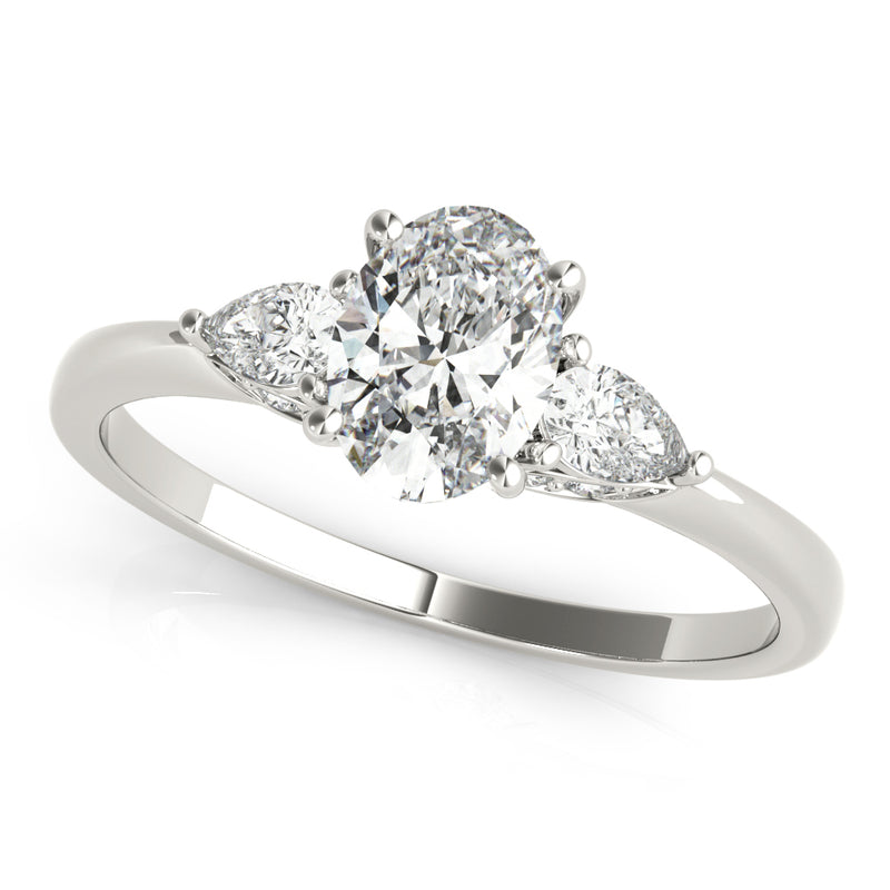 Fashion Rings Oval & Pear Shape Engagement Ring