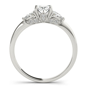 Fashion Rings Oval & Pear Shape Engagement Ring - alt view