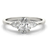 Fashion Rings Oval & Pear Shape Engagement Ring - alt view