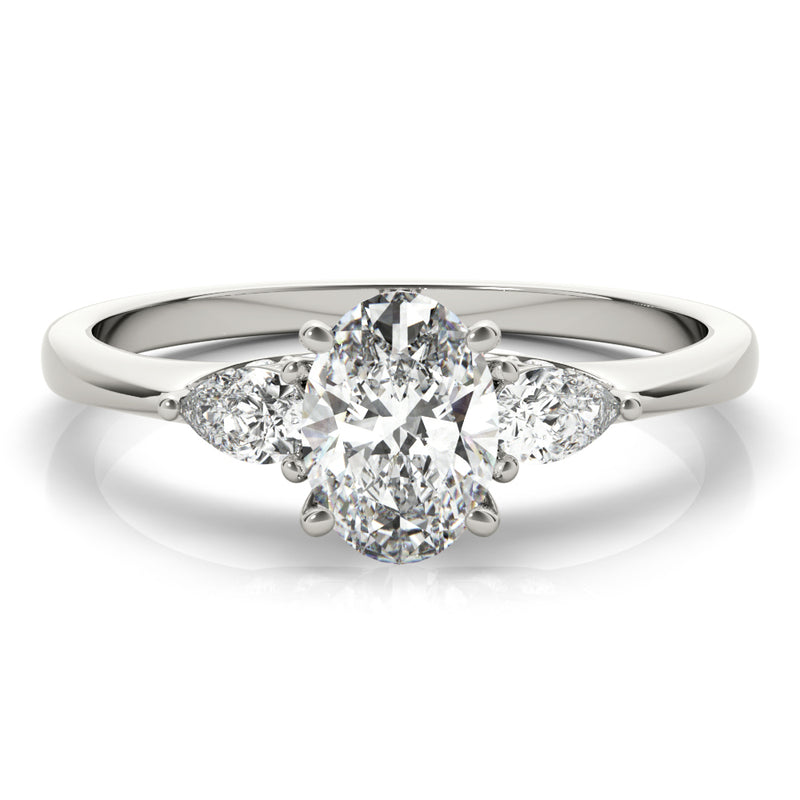 Fashion Rings Oval & Pear Shape Engagement Ring - alt view