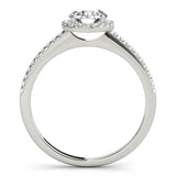 Halo Ring Engagement Ring - alt view