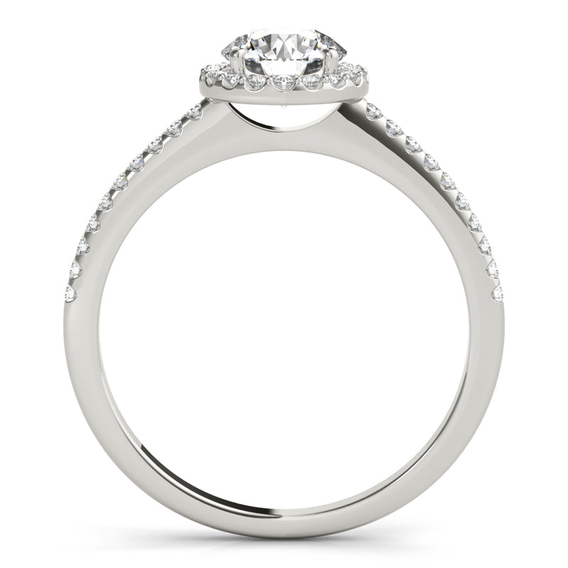Halo Ring Engagement Ring - alt view