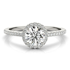 Halo Ring Engagement Ring - alt view