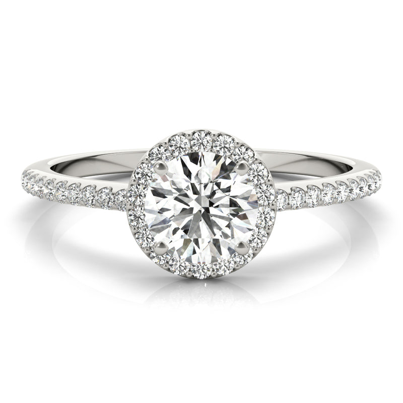 Halo Ring Engagement Ring - alt view