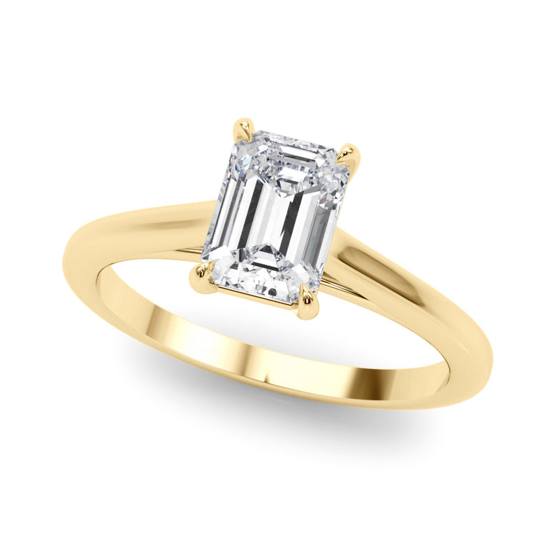 Solitaire Emerald Cut Engagement Ring (85194)