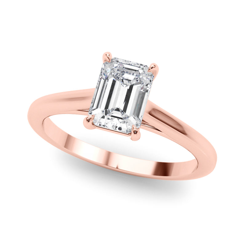 Solitaire Emerald Cut Engagement Ring (85194)