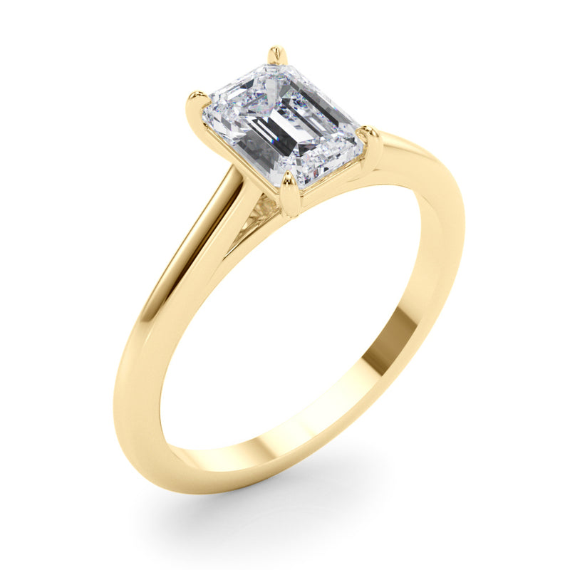 Solitaire Emerald Cut Engagement Ring (85194)
