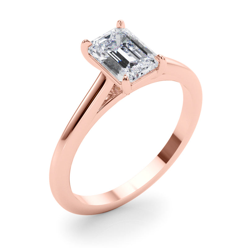 Solitaire Emerald Cut Engagement Ring (85194)