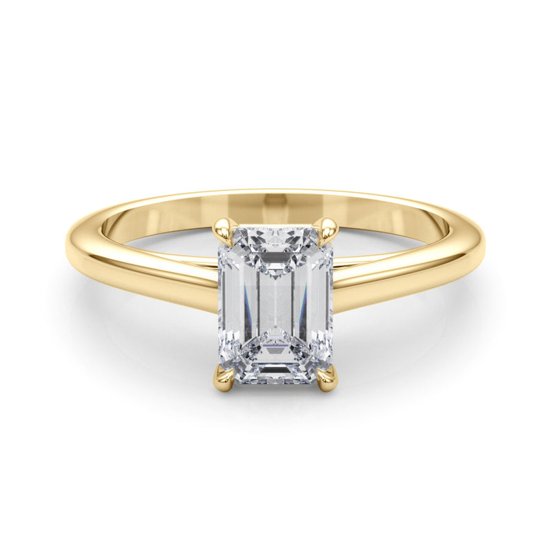 Solitaire Emerald Cut Engagement Ring (85194)