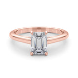 Solitaire Emerald Cut Engagement Ring (85194)