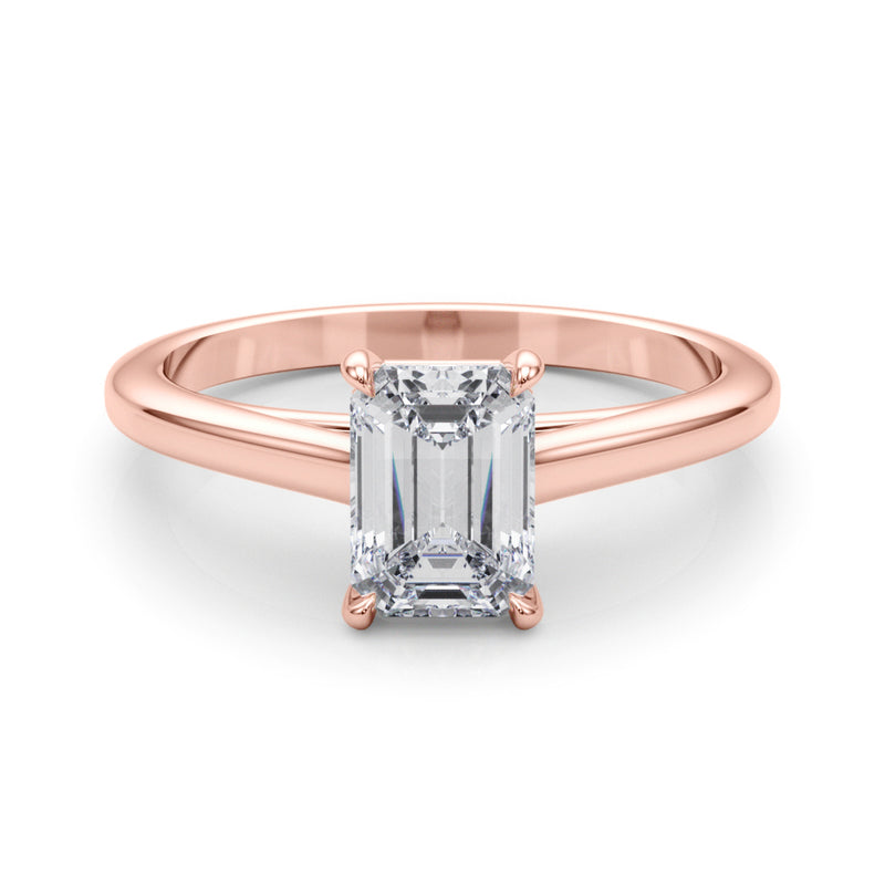 Solitaire Emerald Cut Engagement Ring (85194)