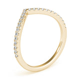 Chevron Diamond Band - alt view
