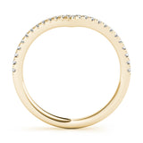 Chevron Diamond Band - alt view