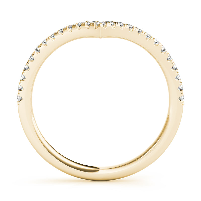 Chevron Diamond Band - alt view