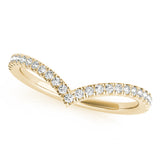 Chevron Diamond Band - alt view