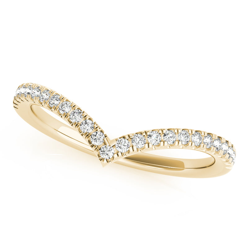 Chevron Diamond Band - alt view