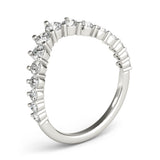 Chevron Graduated Diamond Band - alt view