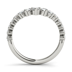 Chevron Graduated Diamond Band - alt view