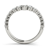 Chevron Graduated Diamond Band - alt view
