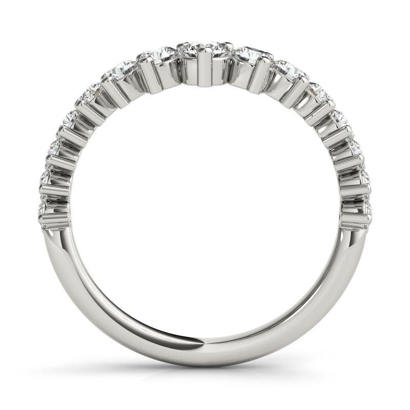 Chevron Graduated Diamond Band - alt view