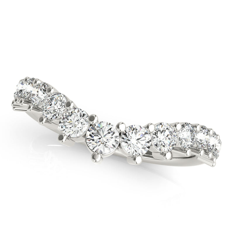 Chevron Graduated Diamond Band - alt view