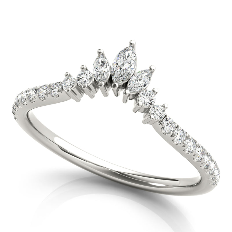 Fashion Ring Marquise And Round