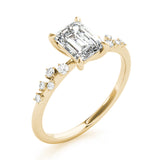 Emerald Cut Center Engagement Ring (85257)