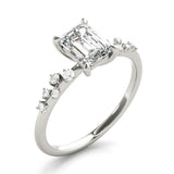 Emerald Cut Center Engagement Ring (85257)