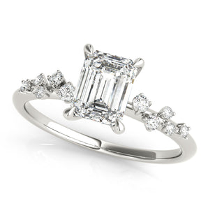 Emerald Cut Center Engagement Ring (85257)