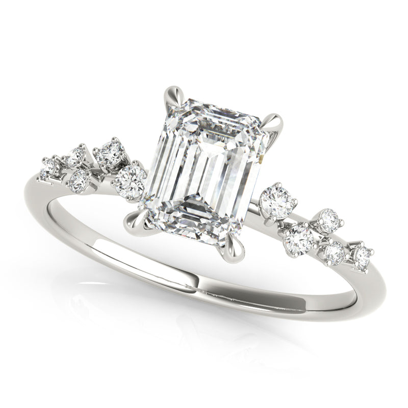Emerald Cut Center Engagement Ring (85257)