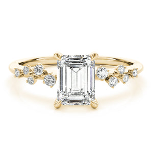 Emerald Cut Center Engagement Ring (85257)