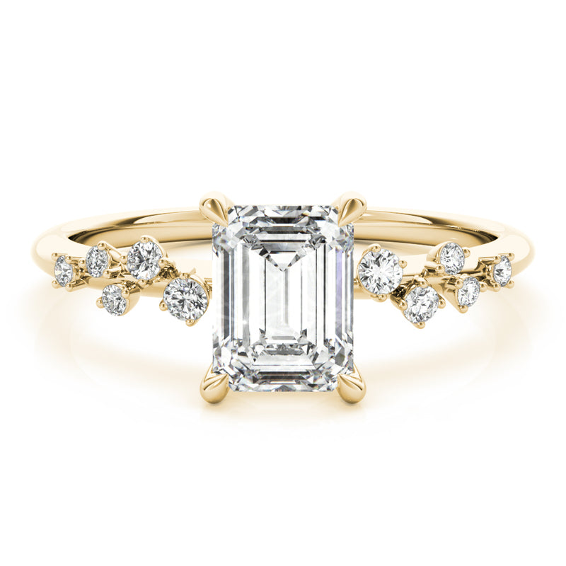 Emerald Cut Center Engagement Ring (85257)