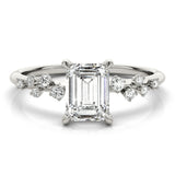 Emerald Cut Center Engagement Ring (85257)