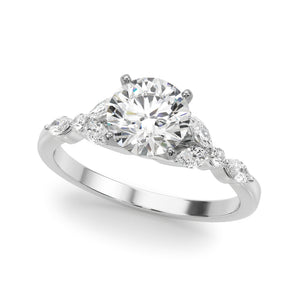 Marquise & Engagement Ring (Round Center)