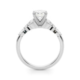 Marquise & Engagement Ring (Round Center) - alt view
