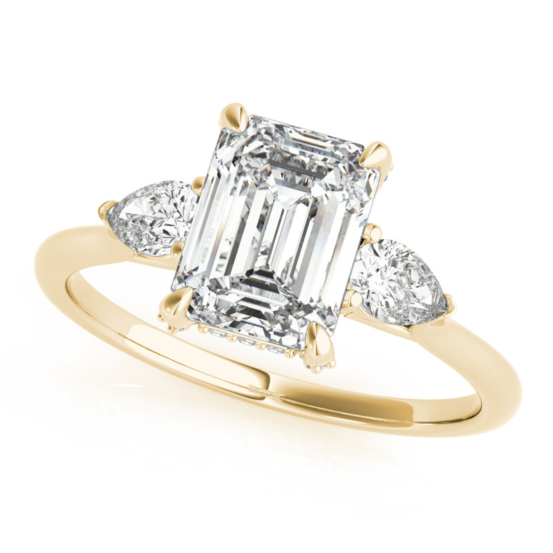 Emerald Cut Center Engagement Ring (85279)