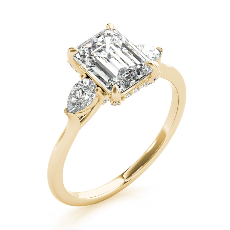 Emerald Cut Center Engagement Ring (85279)