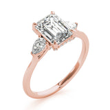 Emerald Cut Center Engagement Ring (85279)