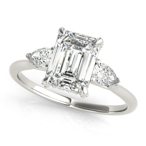Emerald Cut Center Engagement Ring (85279)